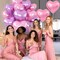 12-Pack 18in Pink & Purple Heart Foil Balloons – Party Decor for Baby Shower, Birthday & Wedding